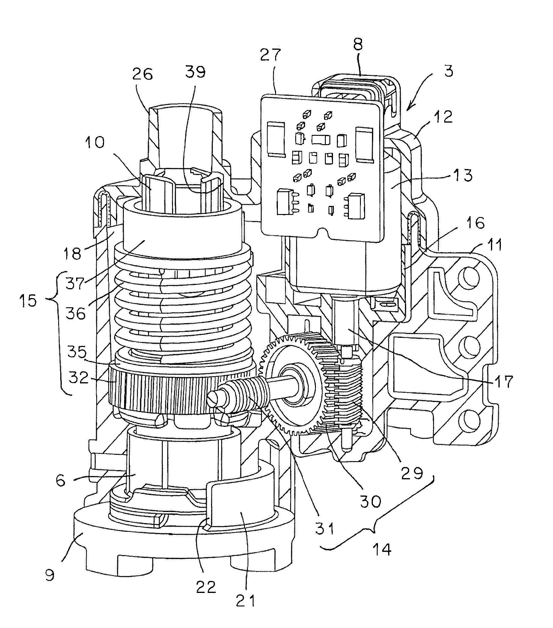 Vehicle outside mirror device