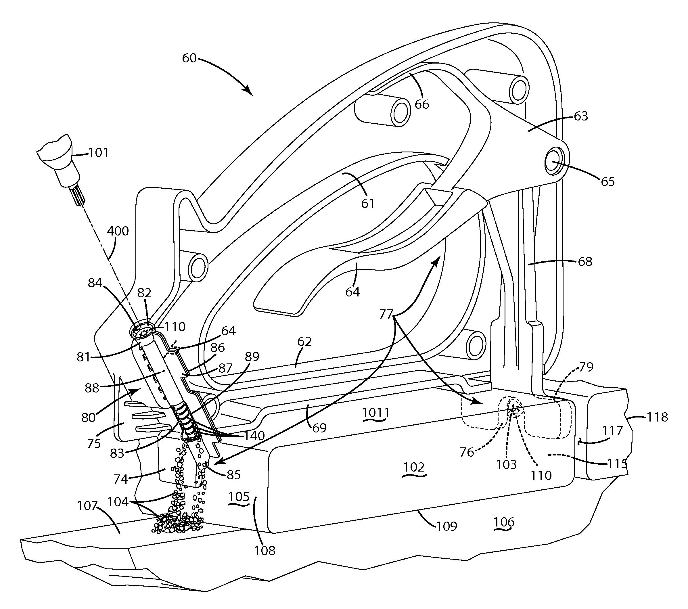 Fastener, installation tool and related method of use