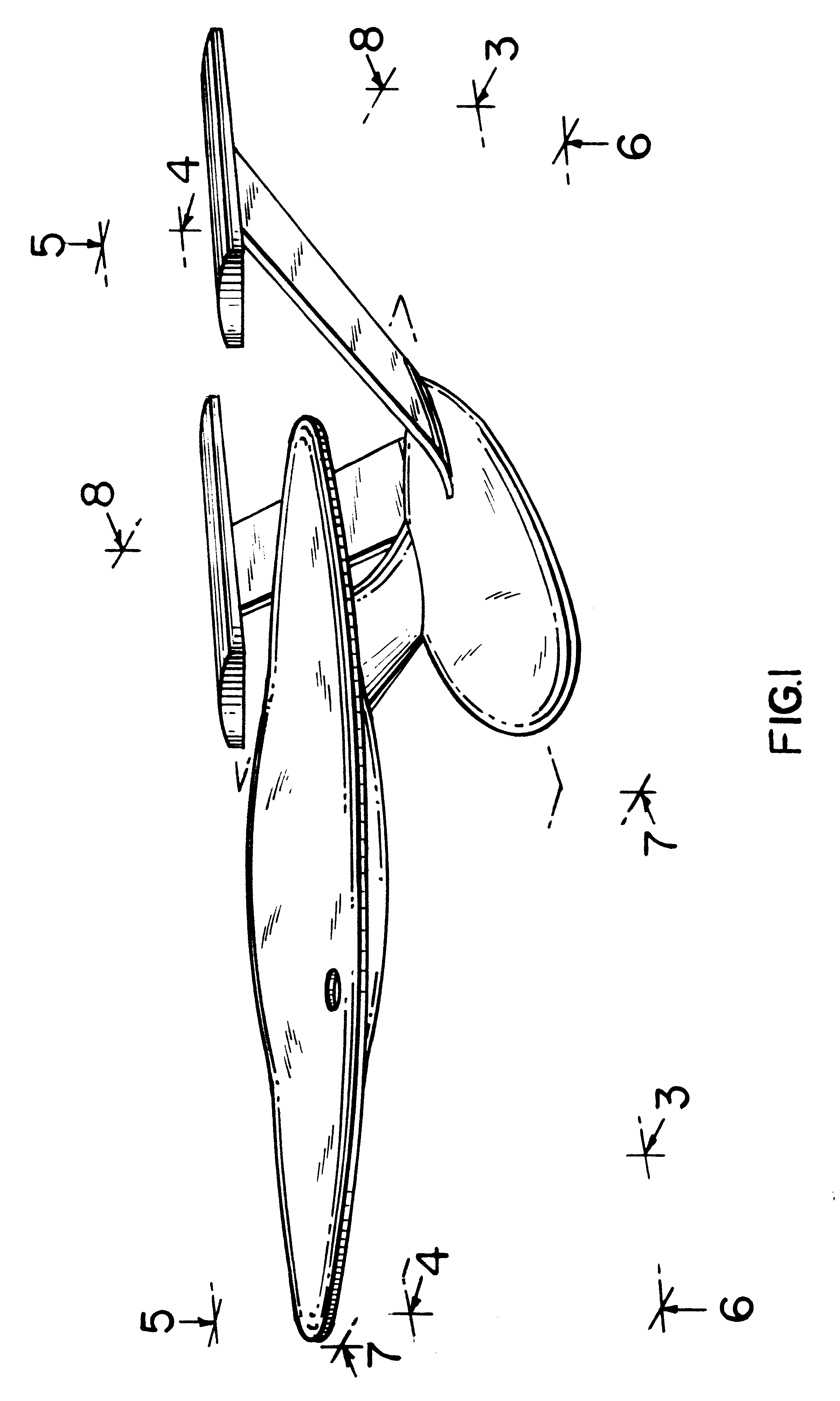 Model space craft glider