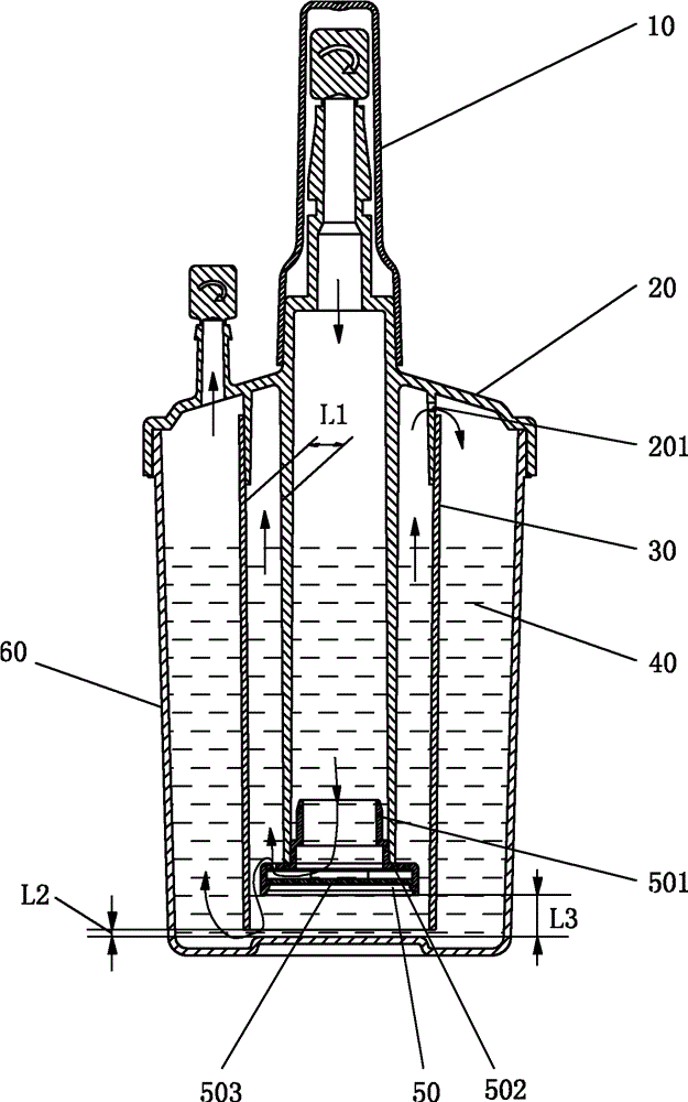 Disposable sterile PP (polypropylene) humidification bottle and manufacturing process thereof