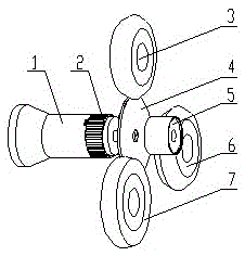 Composite spinning forming device and process for clutch shell with internal longitudinal teeth