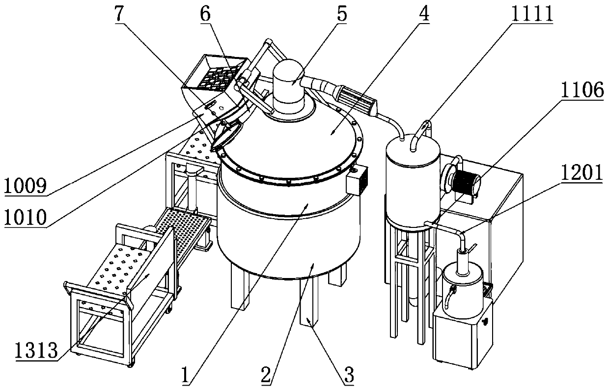 High-pressure distillation essential oil separation and purification treatment system