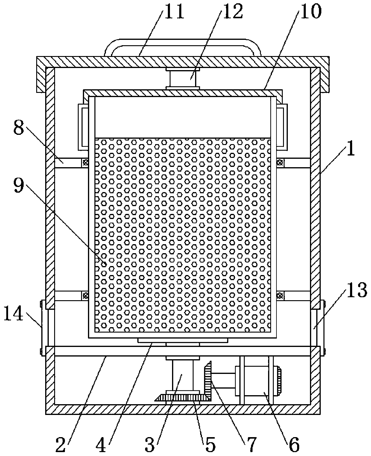 Drying device for seeds of agricultural and forestry plants