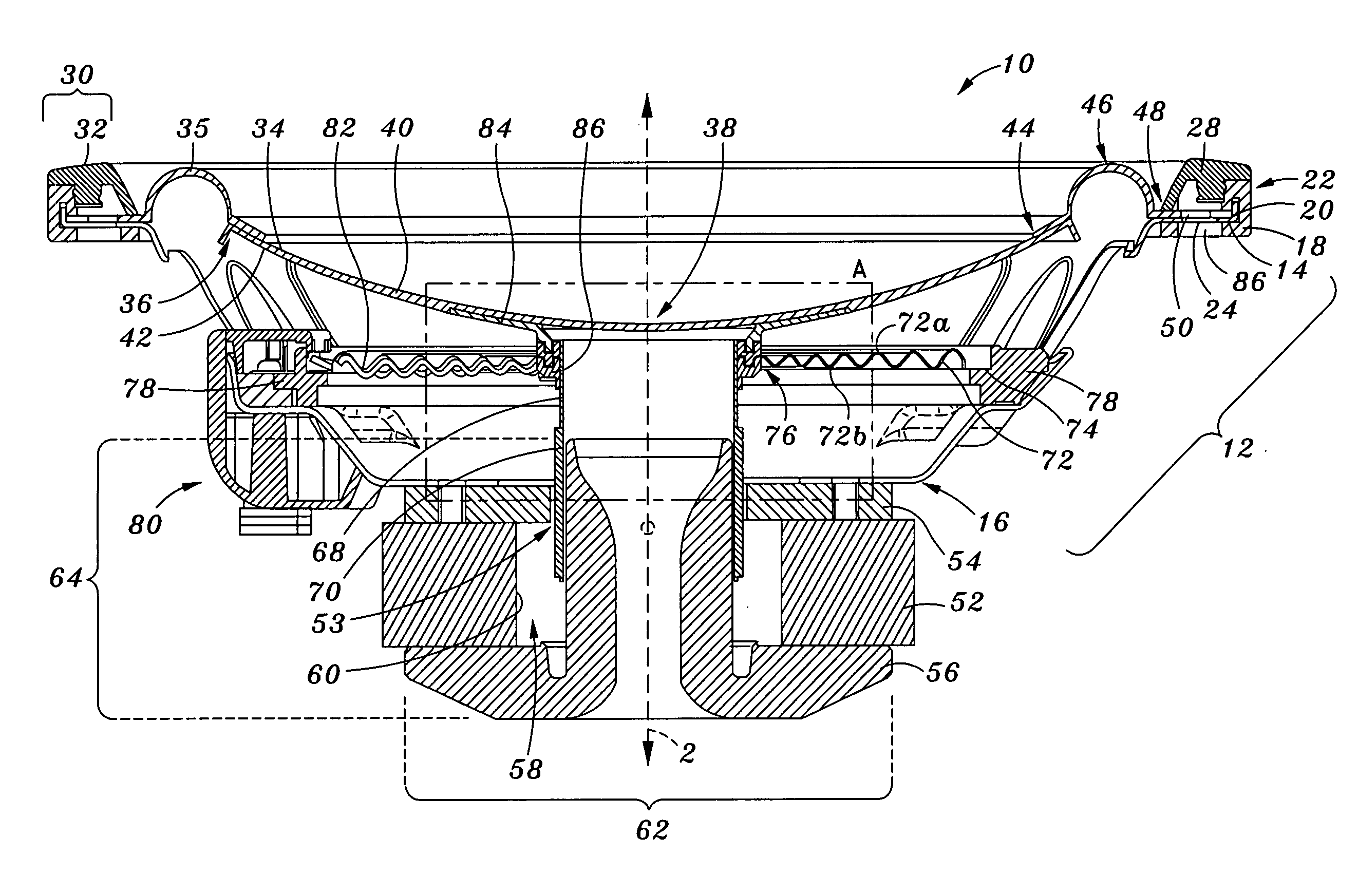 Loudspeaker bobbin interconnection assembly