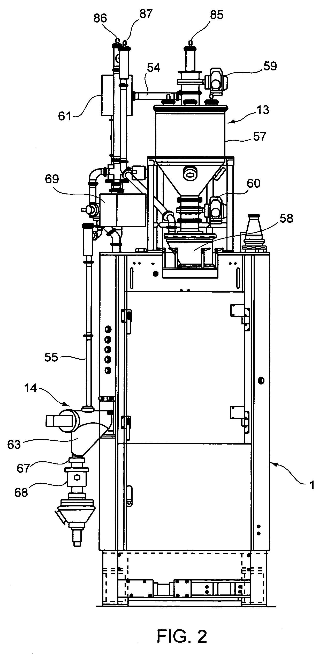 Rotary powder compression molding machine