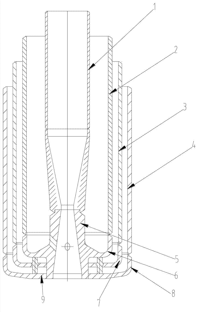 Molten steel vacuum refining top gun