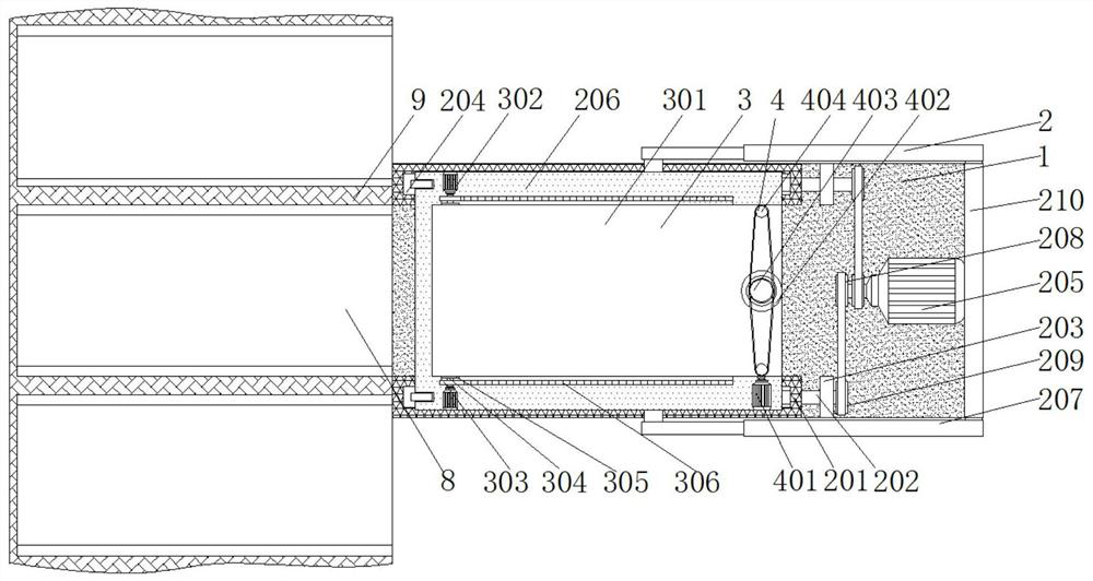 Tofu skin overturning device for tofu skin processing