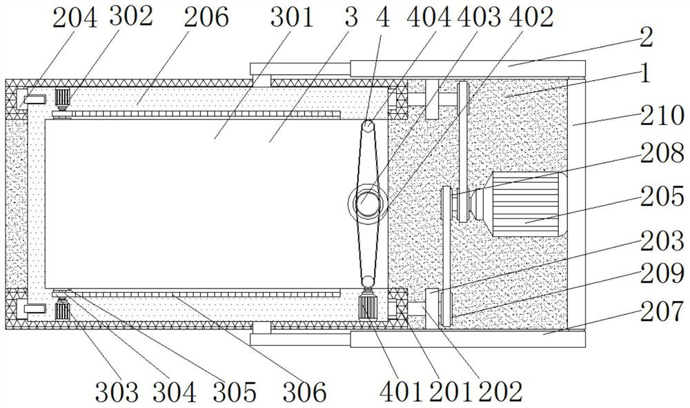 Tofu skin overturning device for tofu skin processing