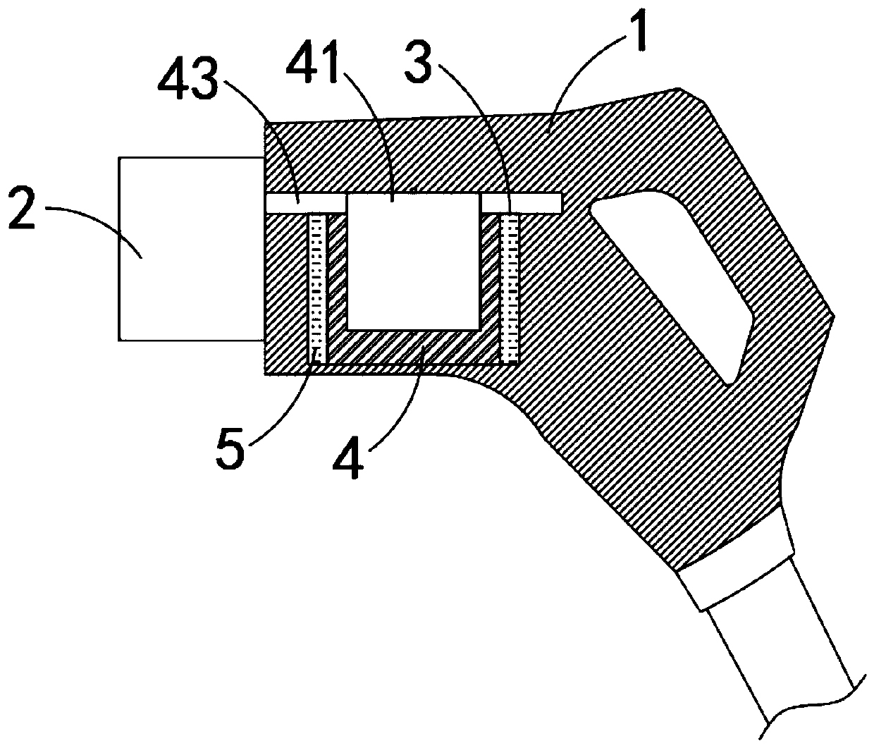 Charging gun for new-energy electric vehicle