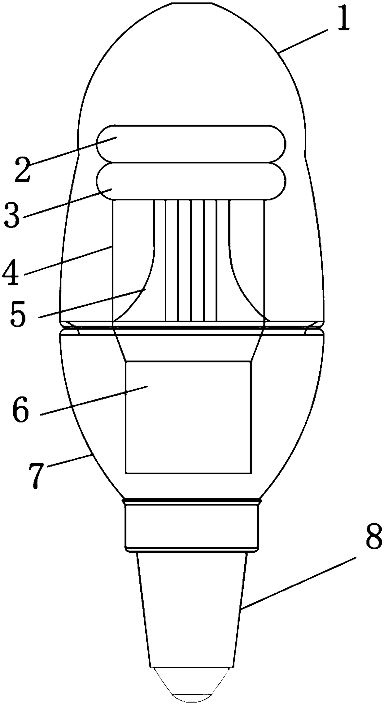 LED lamp with high light effect