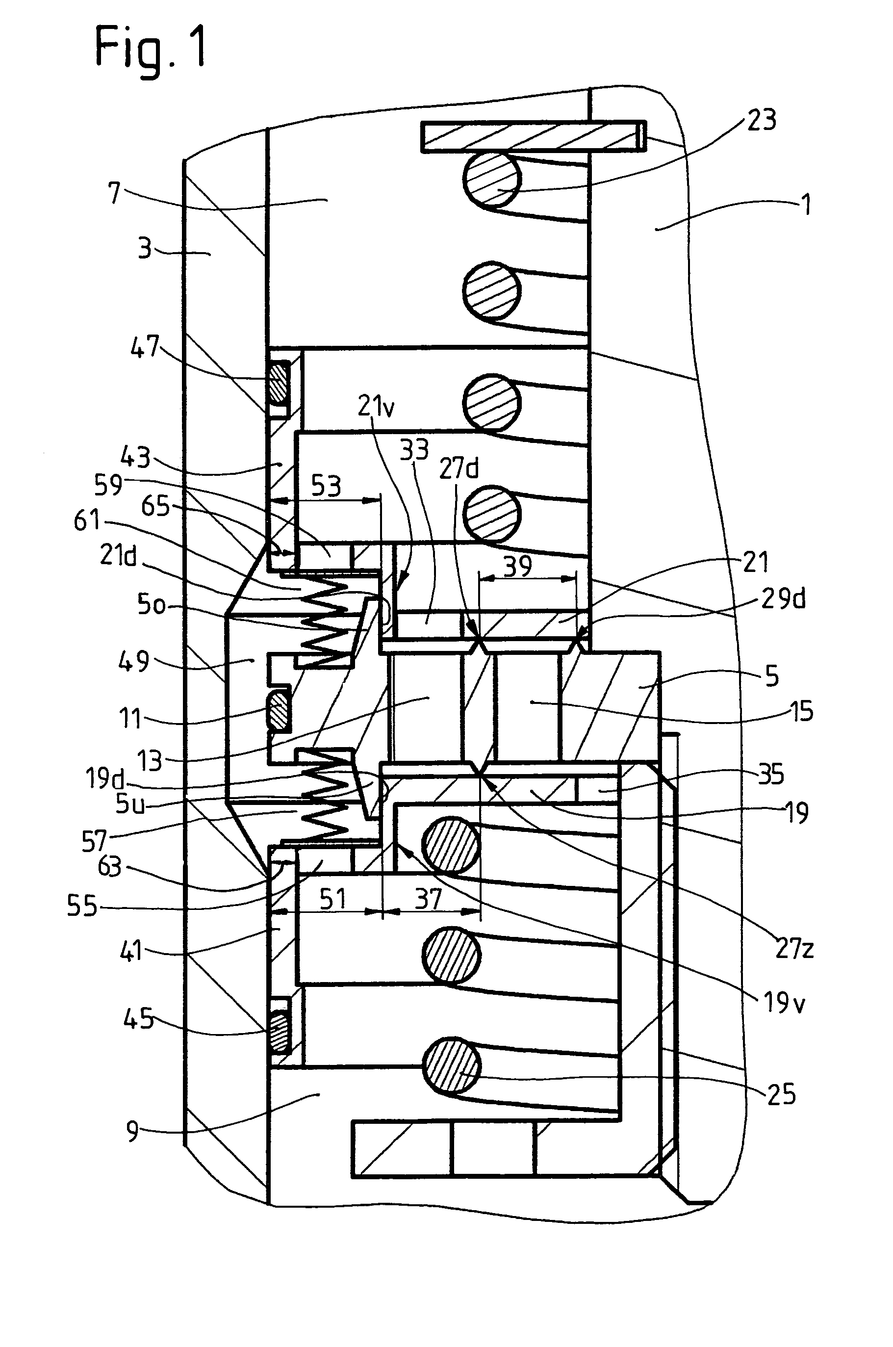 Vibration damper with stroke-dependent damping force