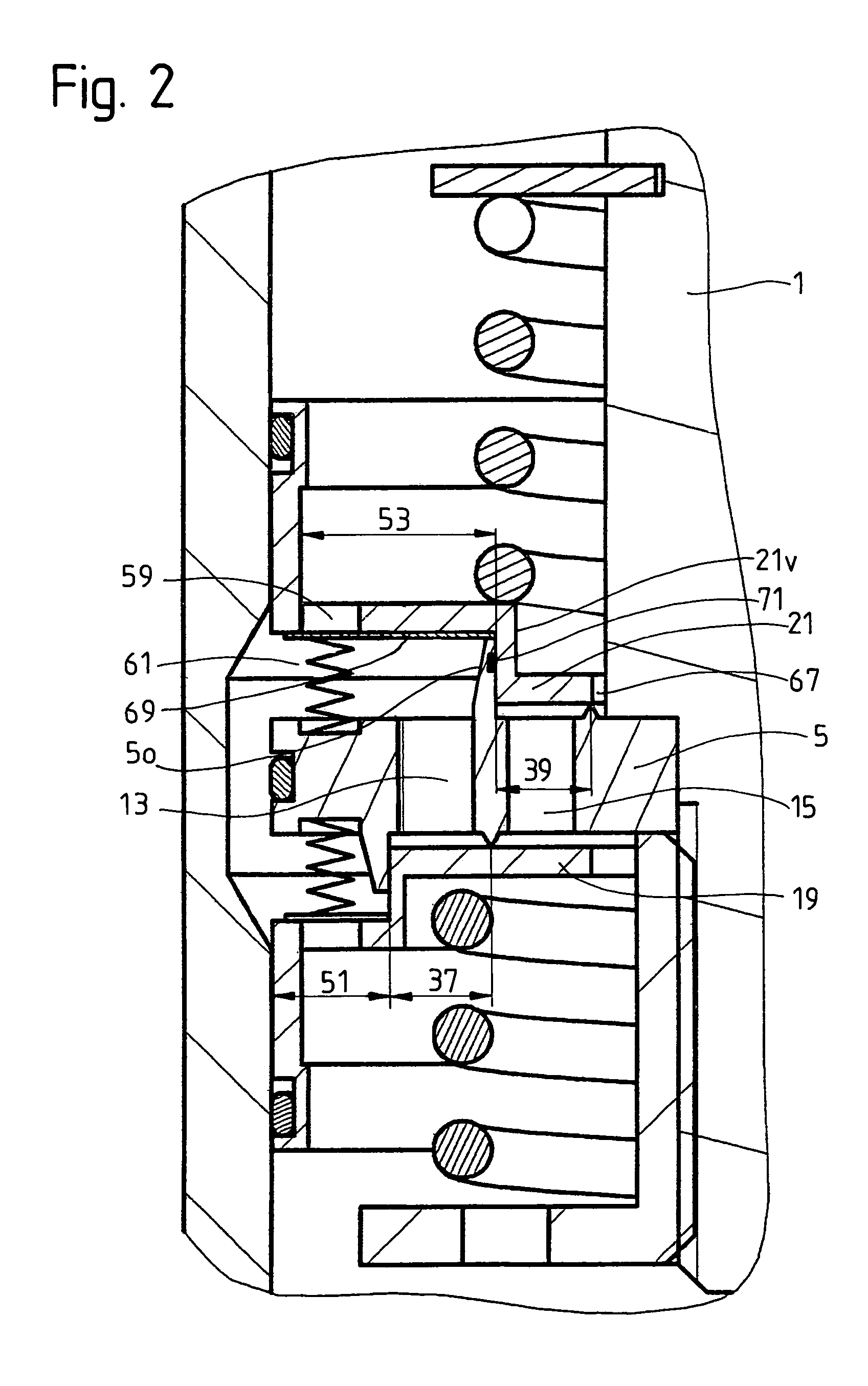 Vibration damper with stroke-dependent damping force