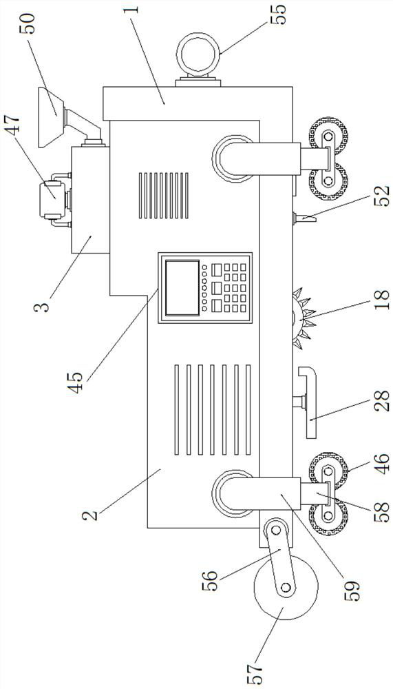 A construction device and construction method for highway bridge subgrade pavement