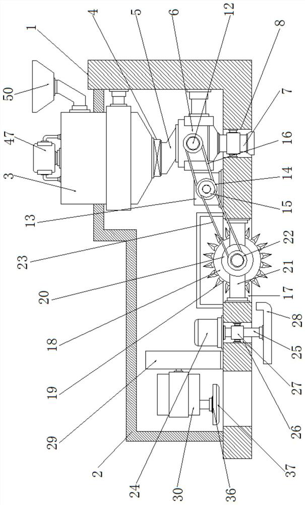 A construction device and construction method for highway bridge subgrade pavement