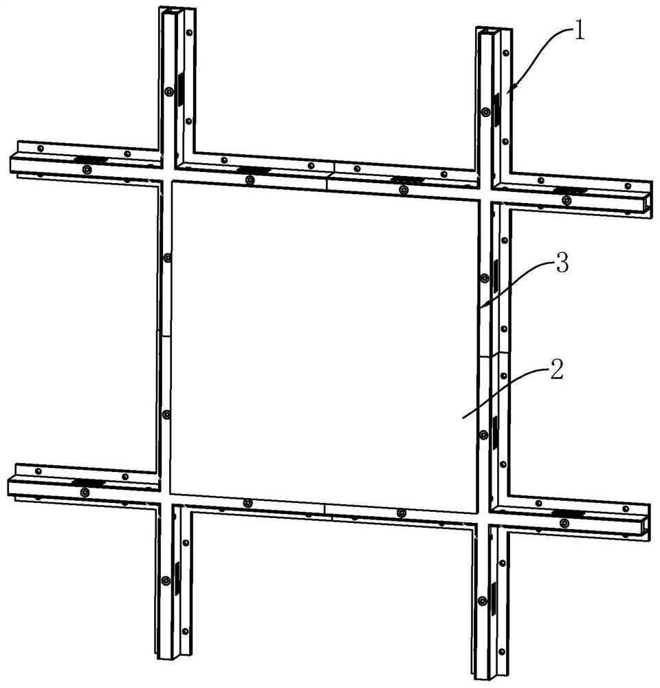 Wall surface assembly type ceramic tile structure and installation method