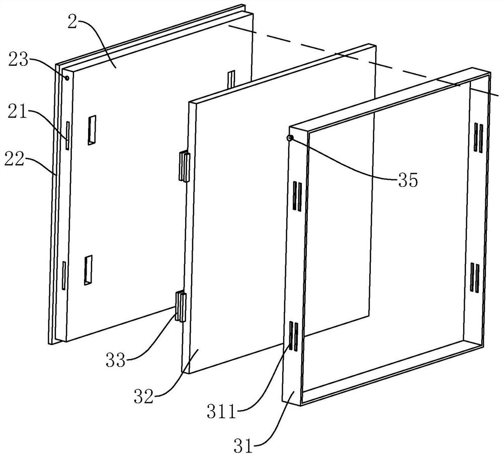 Wall surface assembly type ceramic tile structure and installation method