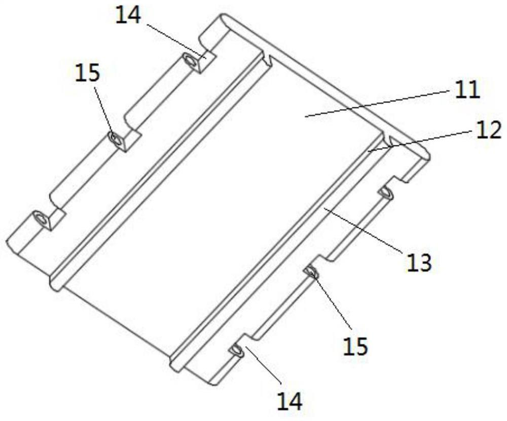 A road bridge crossing device used for water pipes in construction engineering