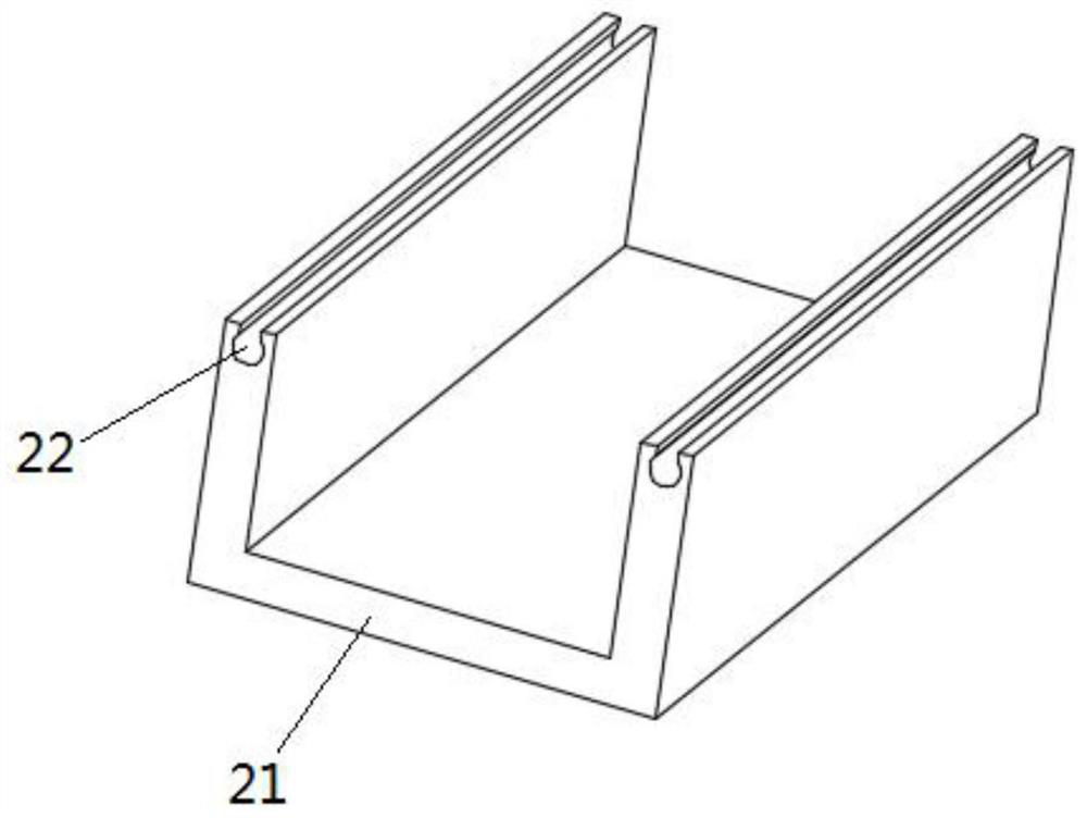 A road bridge crossing device used for water pipes in construction engineering