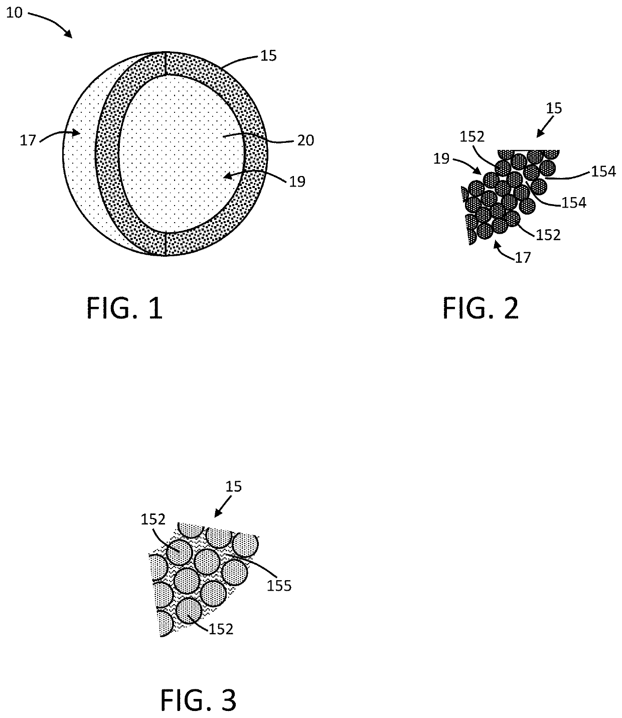 Hollow core granules, products incorporating the granules, and methods of preparing the granules