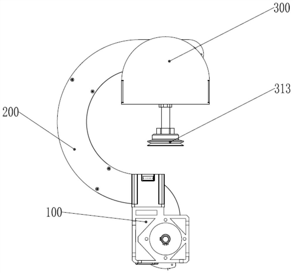 A sucker bowl picking device with precise locking function