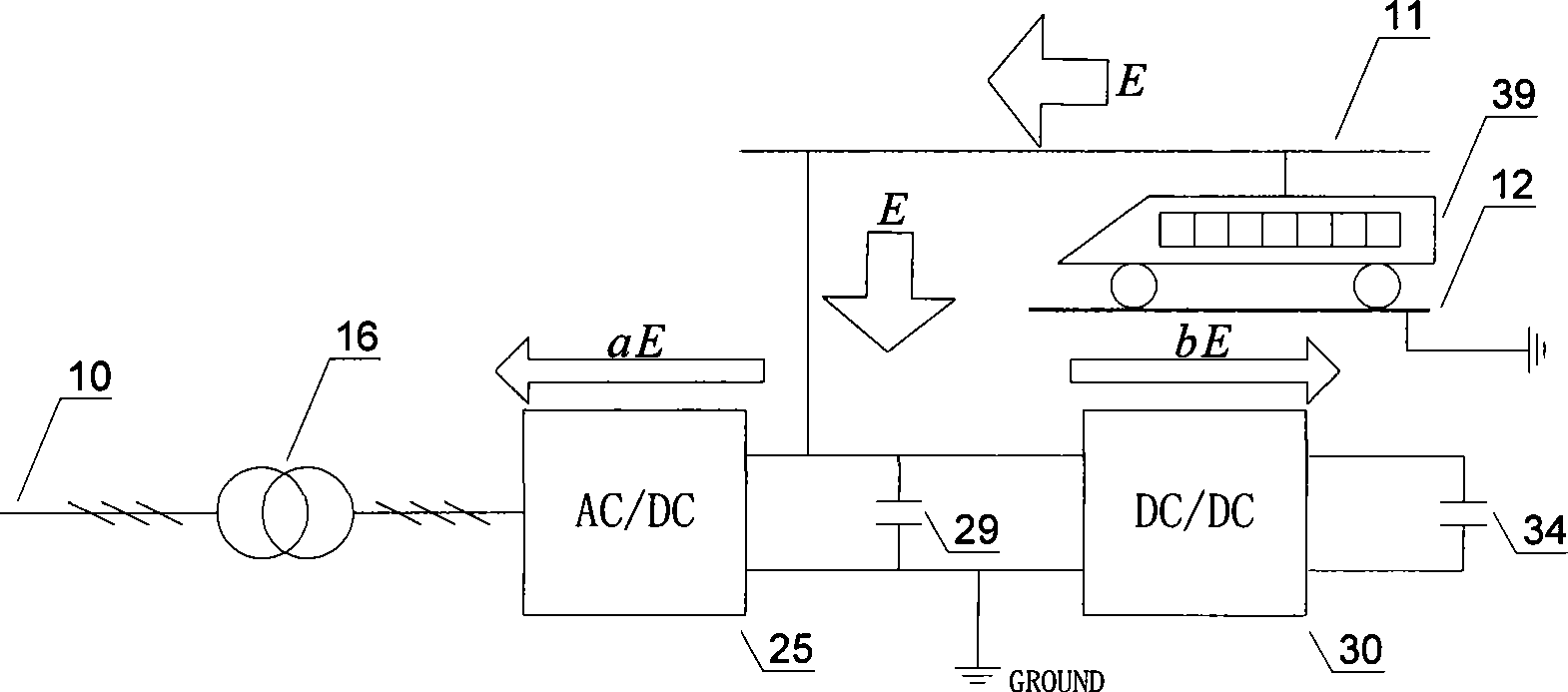 Multiple-target integrated control energy-saving method of electric power supply system for subway