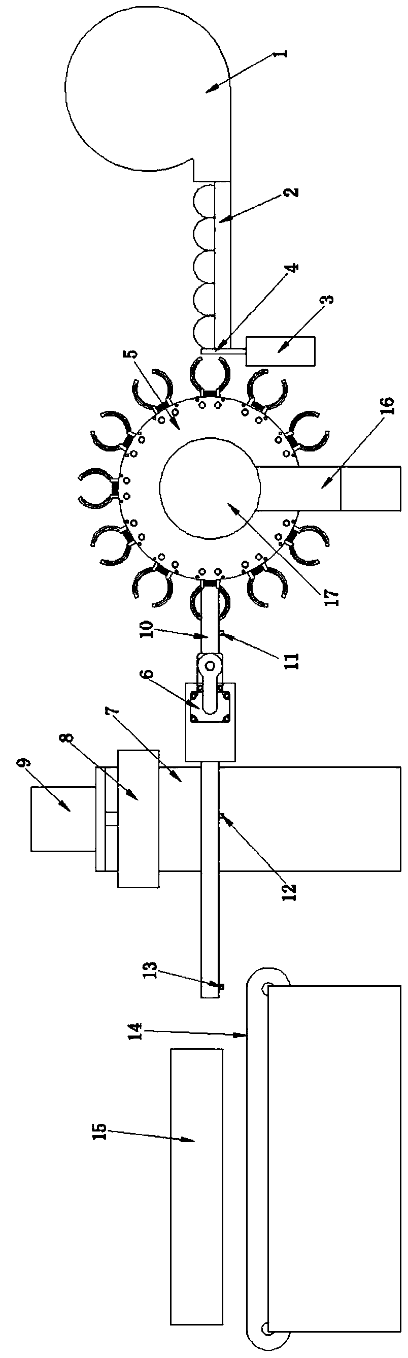 A fully automatic circular screen printing machine