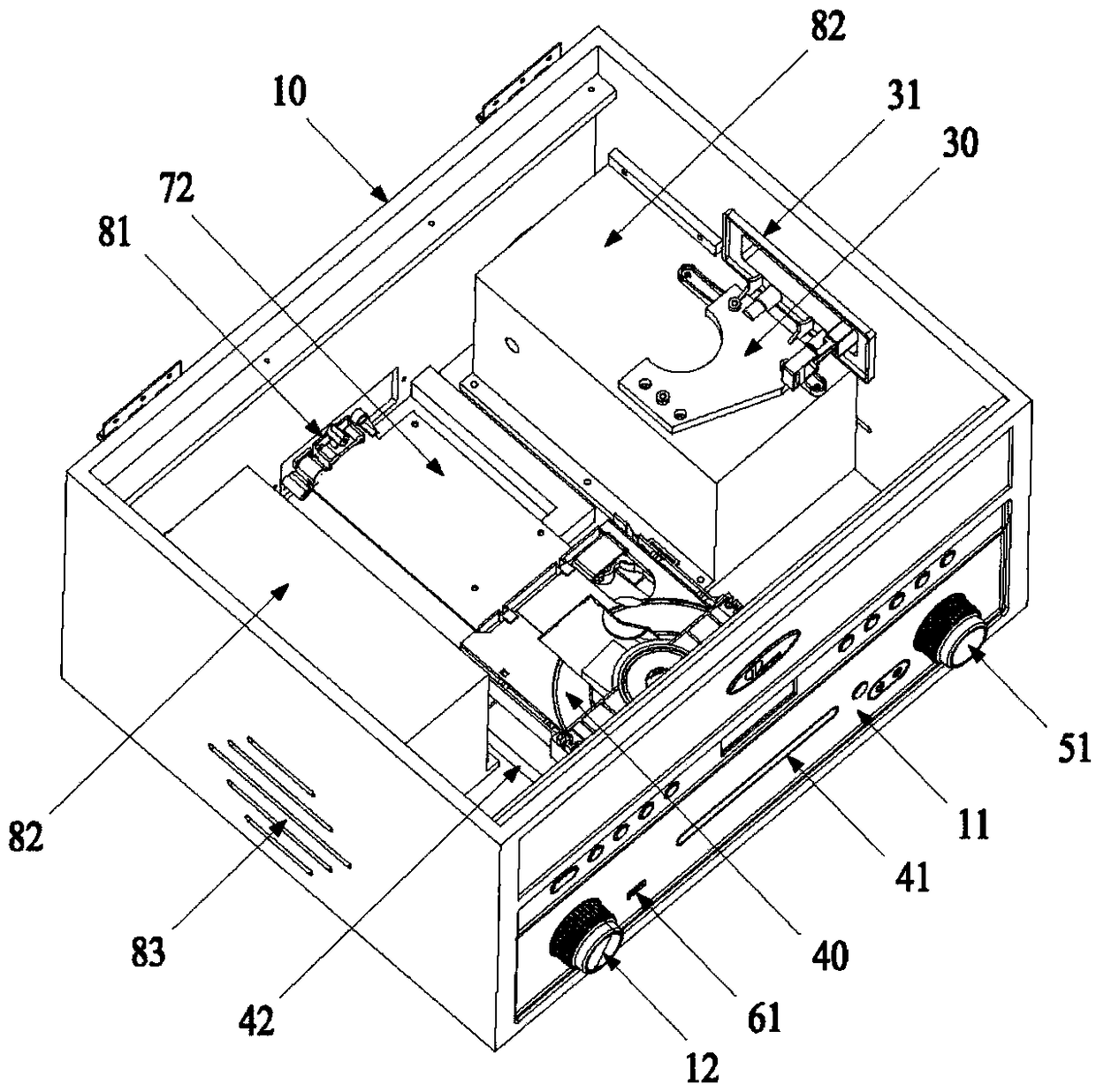 Combined record player