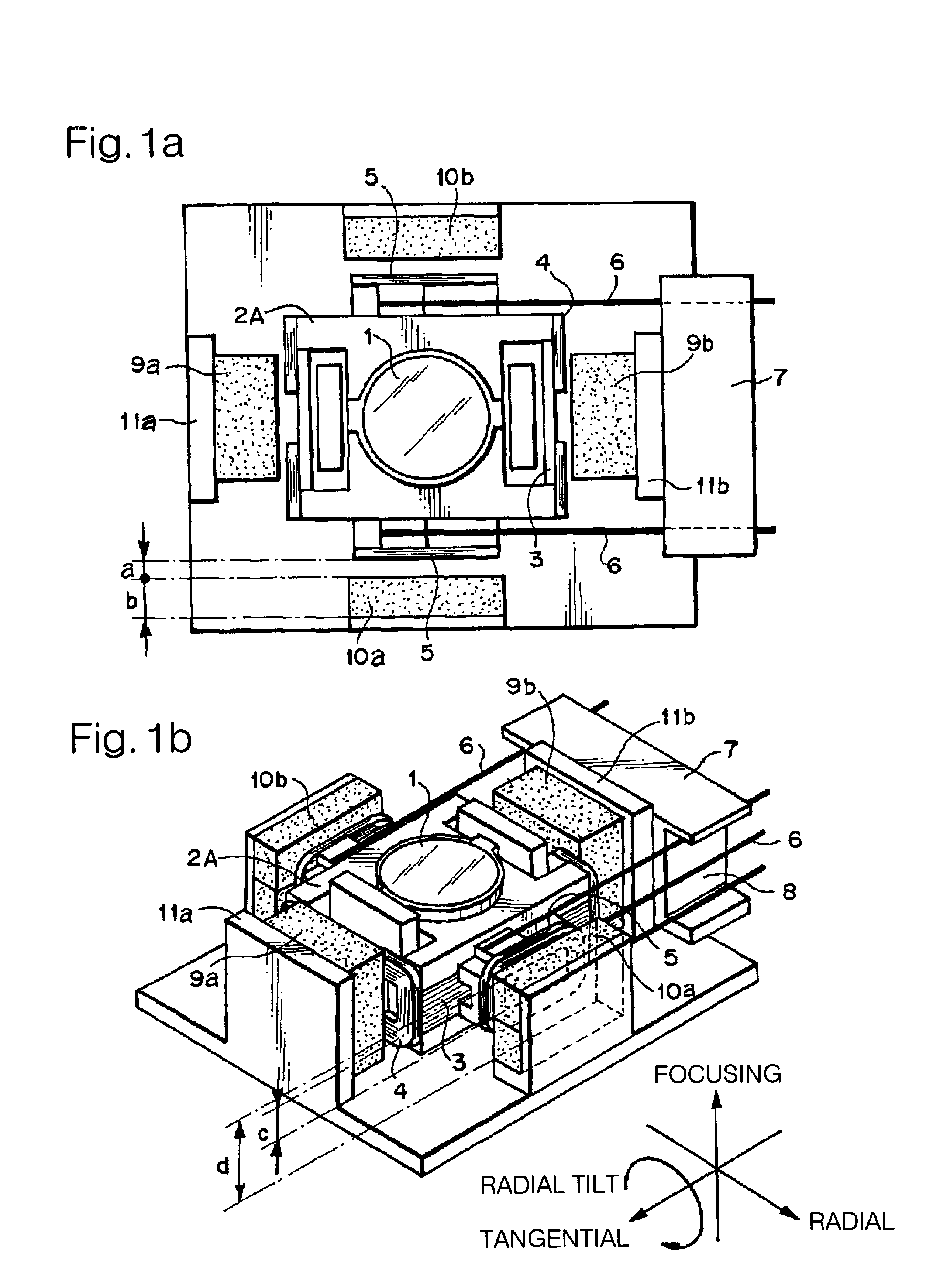 Objective lens driving device