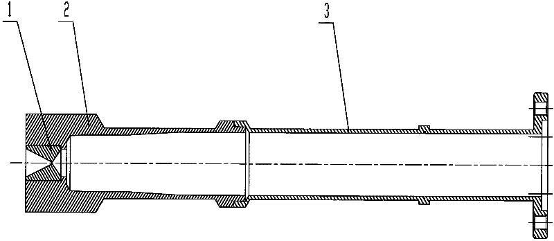 Three-section electric arc heating thrustor