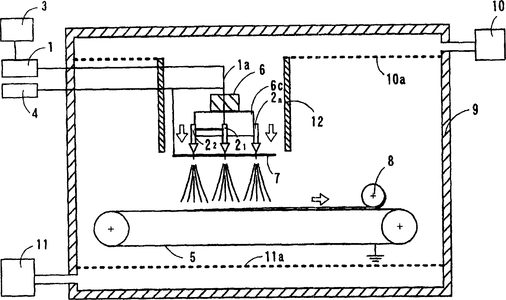 Method and apparatus of producing fibrous aggregate