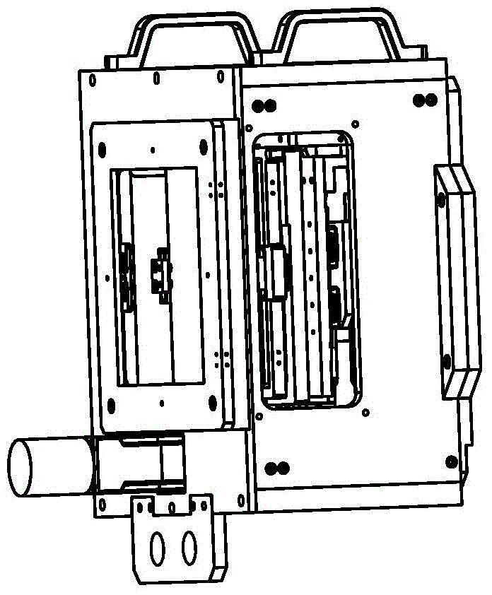 A three-degree-of-freedom precision adjustment device for a compact back-mounted lens