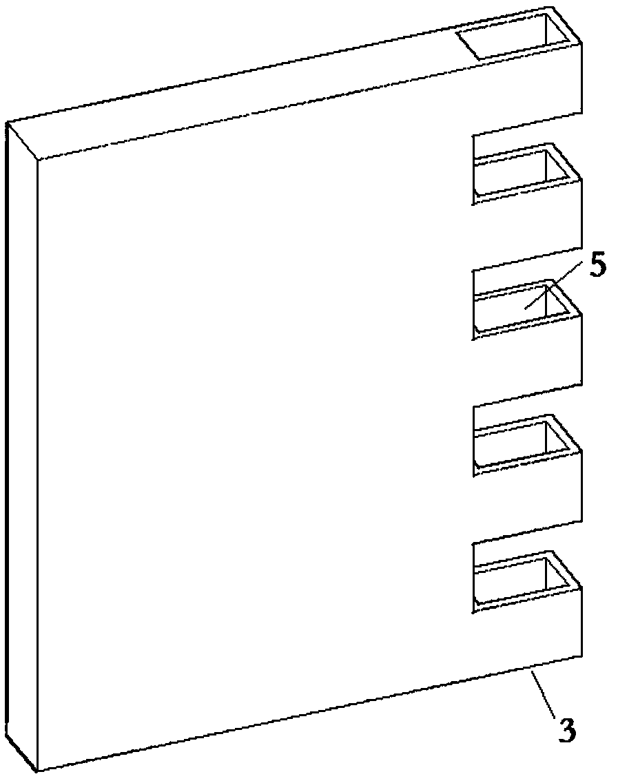 AssembLing type shear waLL verticaL seam teeth groove type connecting structure