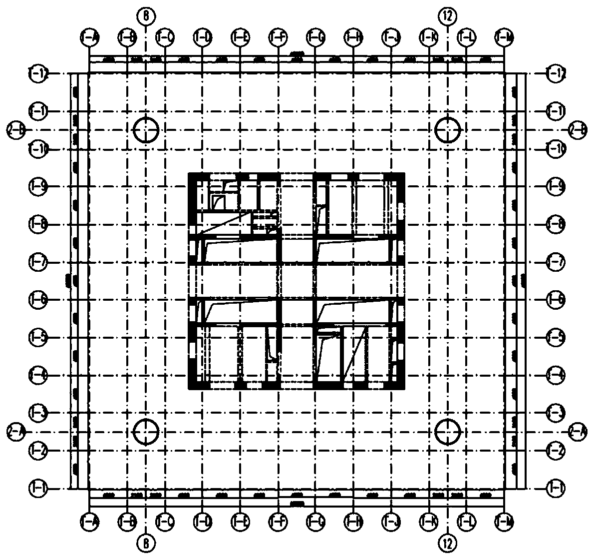 Core tube structure system with transfer layer