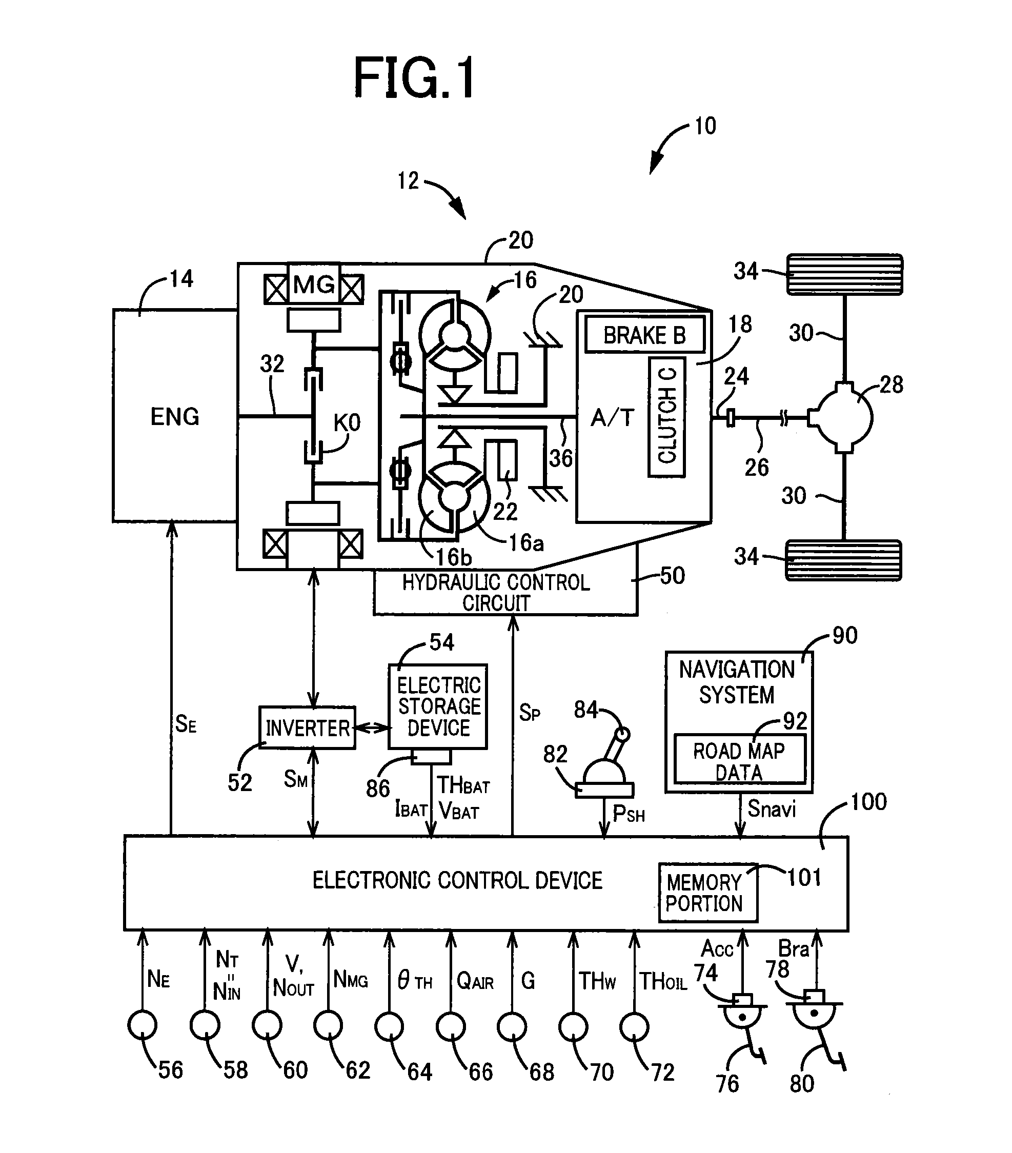 Control device of hybrid vehicle