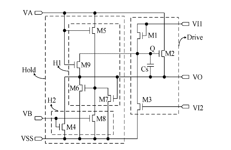 Gate drive circuit unit, gate drive circuit and display device