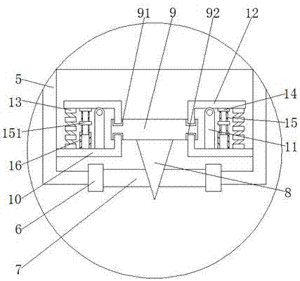 Cutting-off device for chemical-fiber cloth