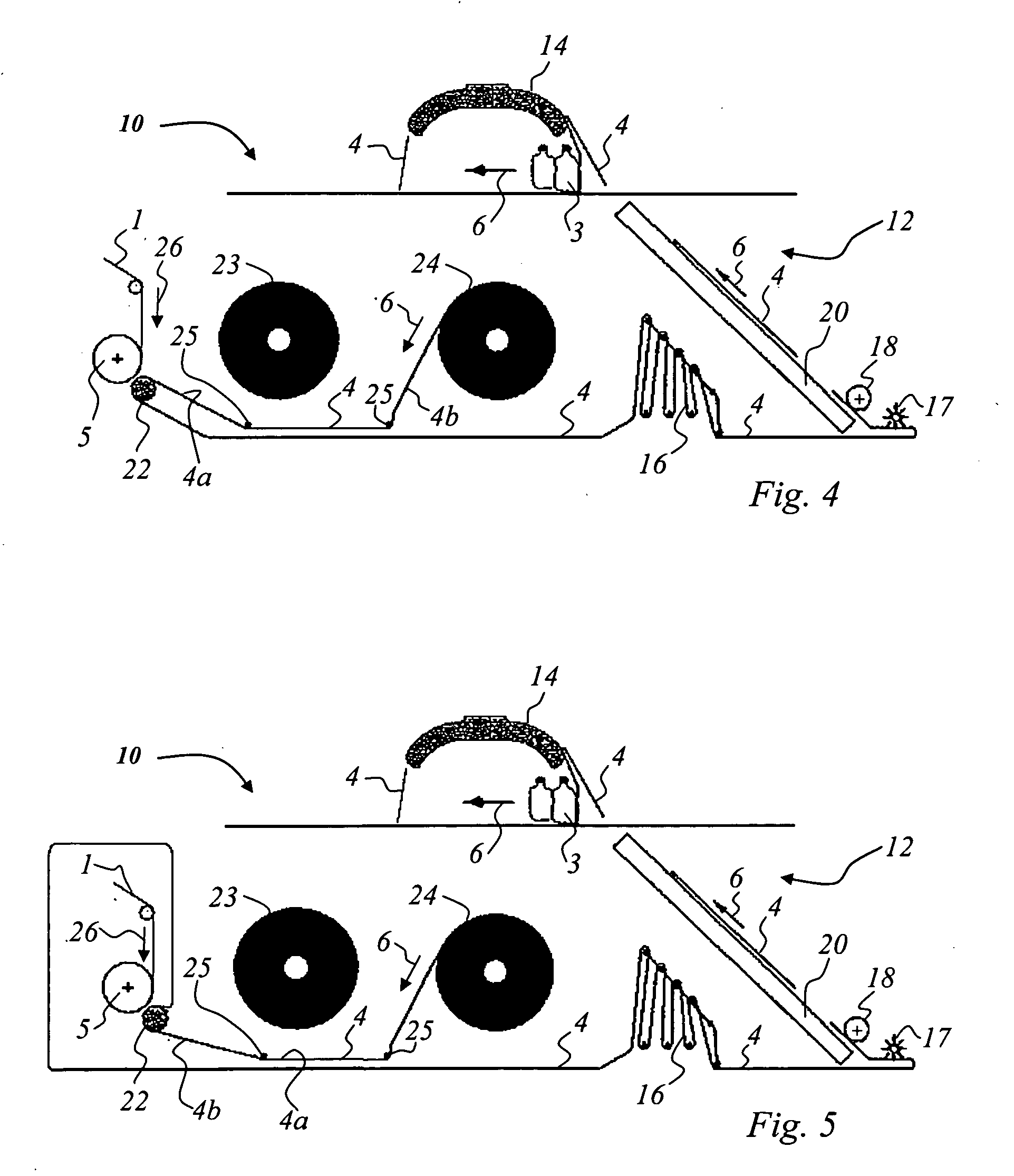 Package with handle and device and method for the production thereof