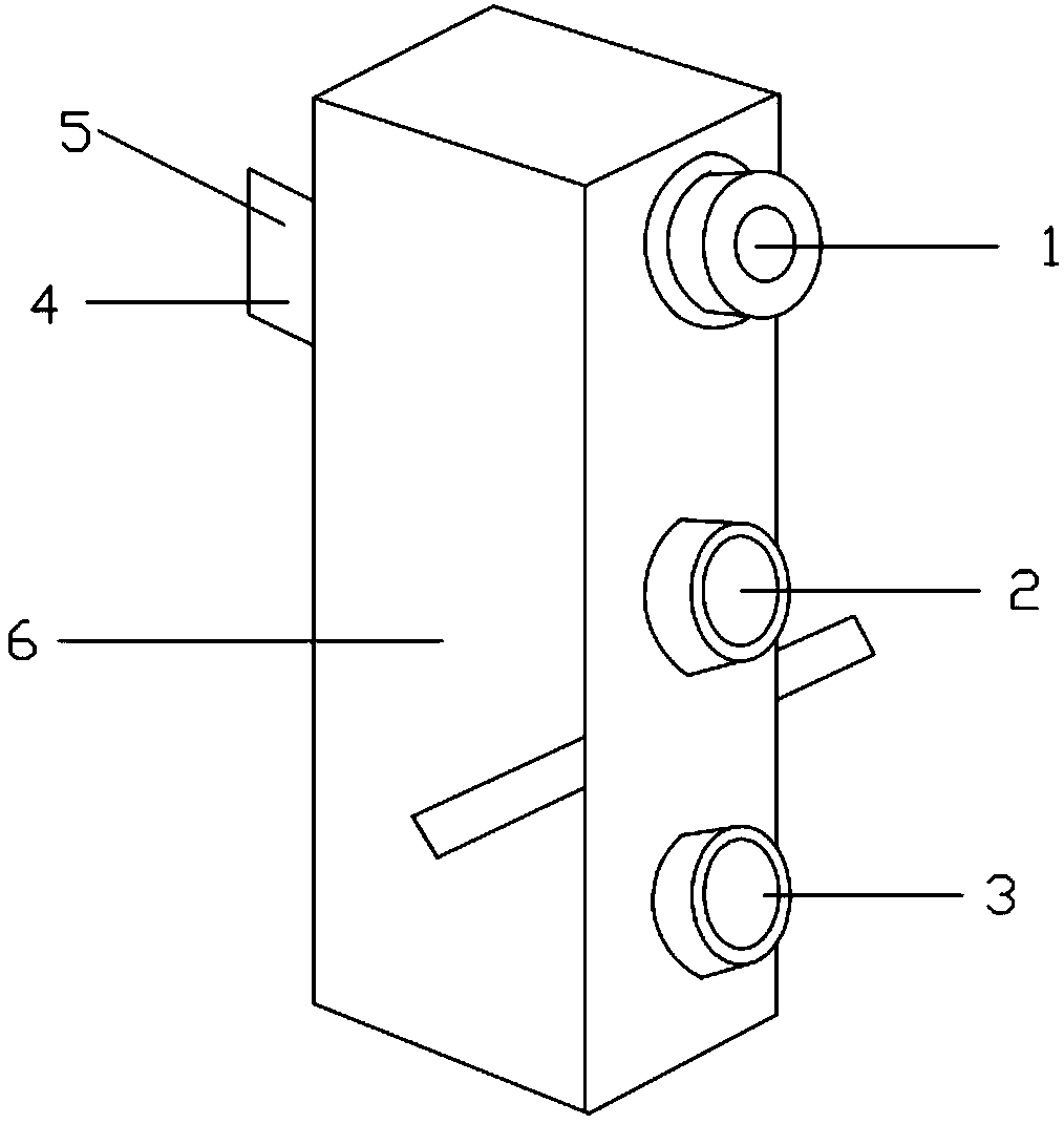 Distance measuring device based on structured light and double image sensors and distance measuring method of distance measuring device