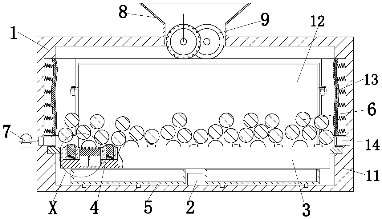 Automatic grinding system for calcium carbonate preparation raw materials