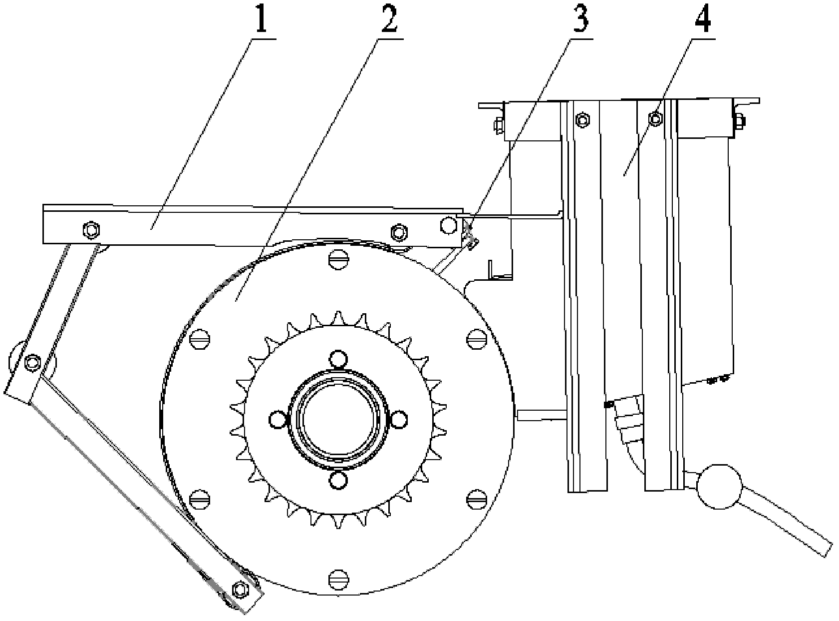 Pneumatic direct seeding precision sowing device for rice bud seeds