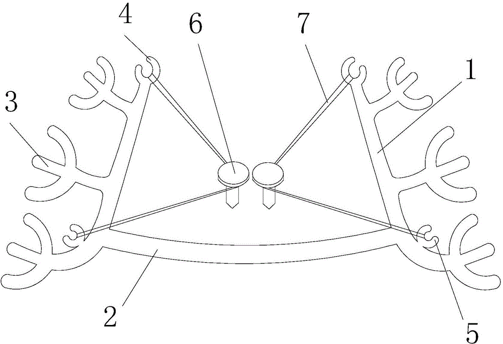 Double-side depressing molar teeth device