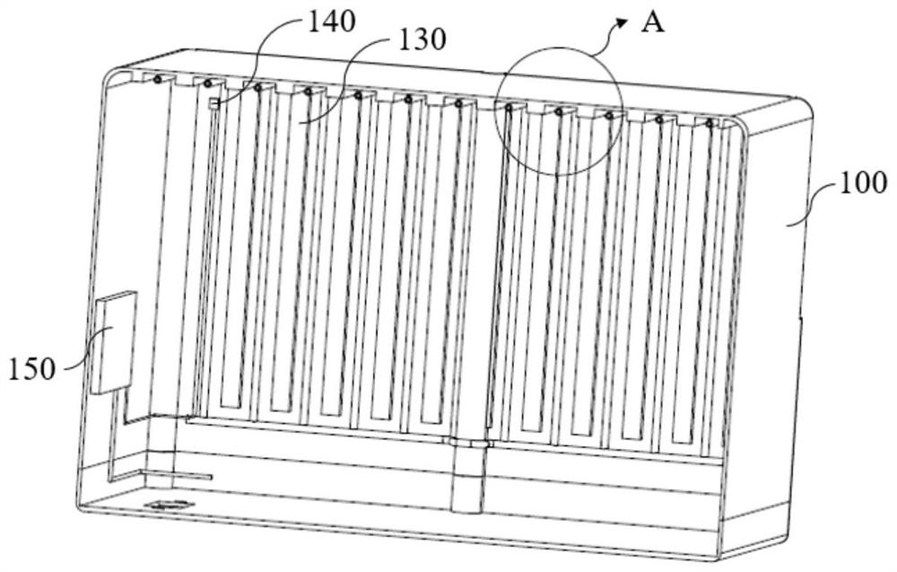 Lithium battery box, lithium battery pack and application thereof