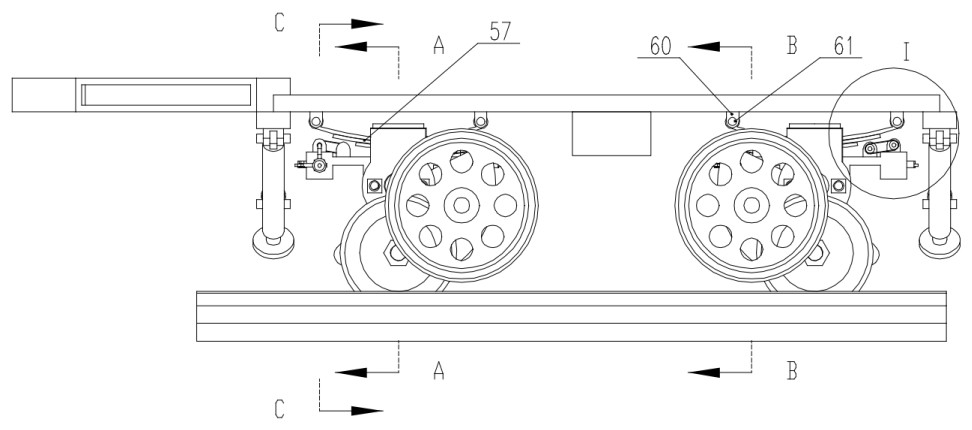 Trailer capable of switching different track advancing modes and using method thereof