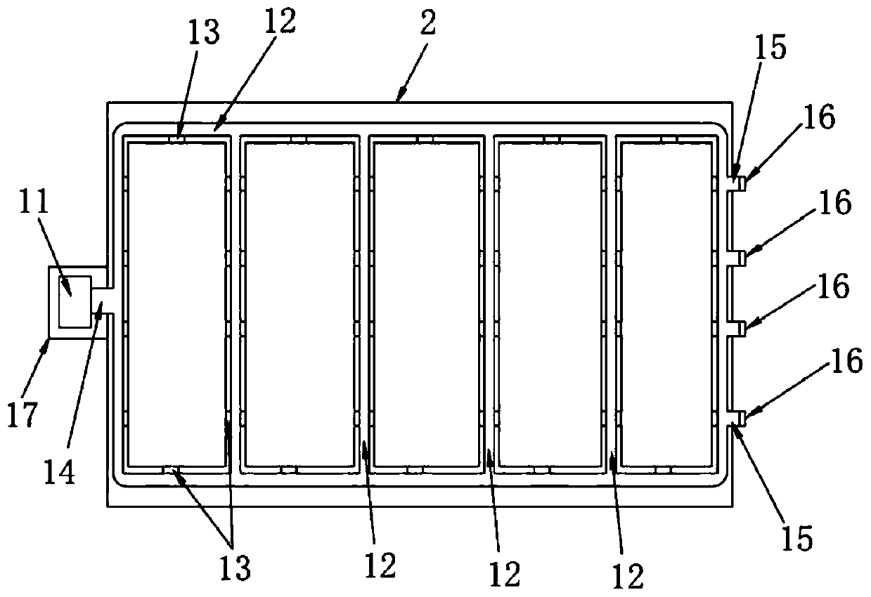 Heat dissipation type vibration-proof new energy battery device