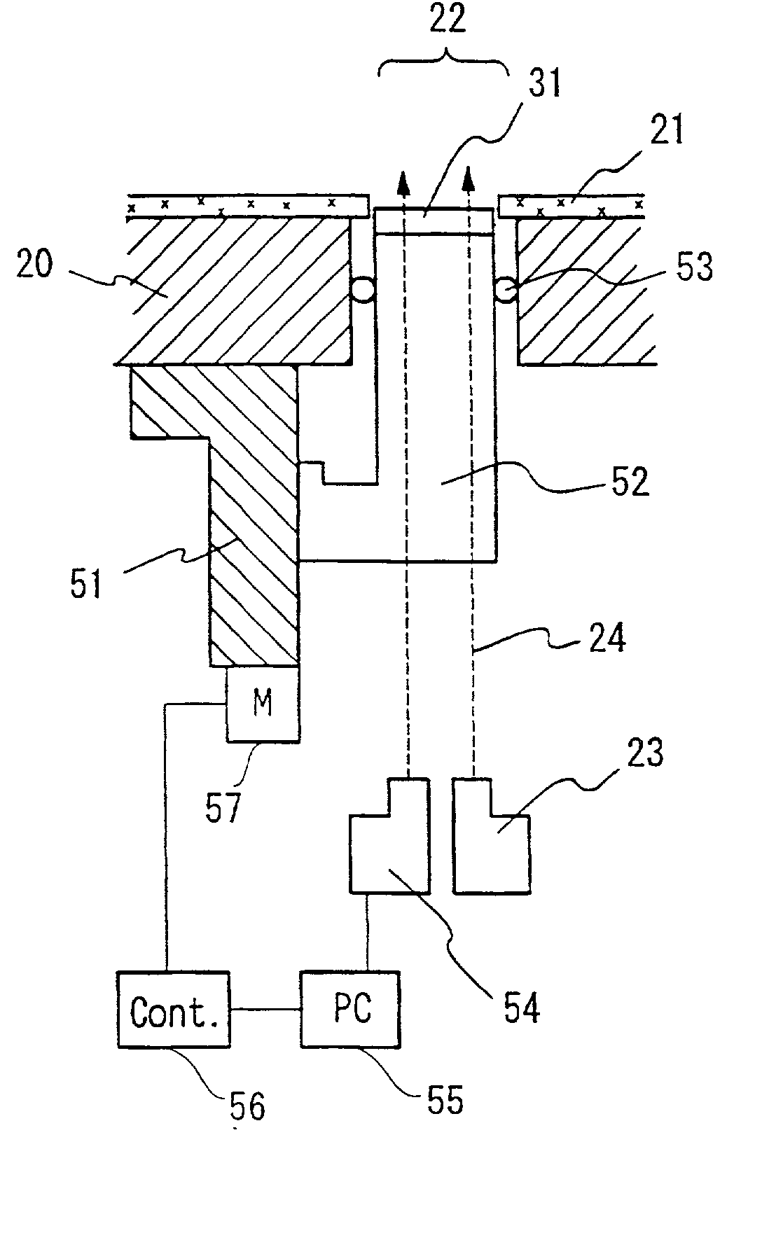 Polishing body, polishing apparatus, polishing apparatus adjustment method, polished film thickness or polishing endpoint measurement method, and semiconductor device manufacturing method