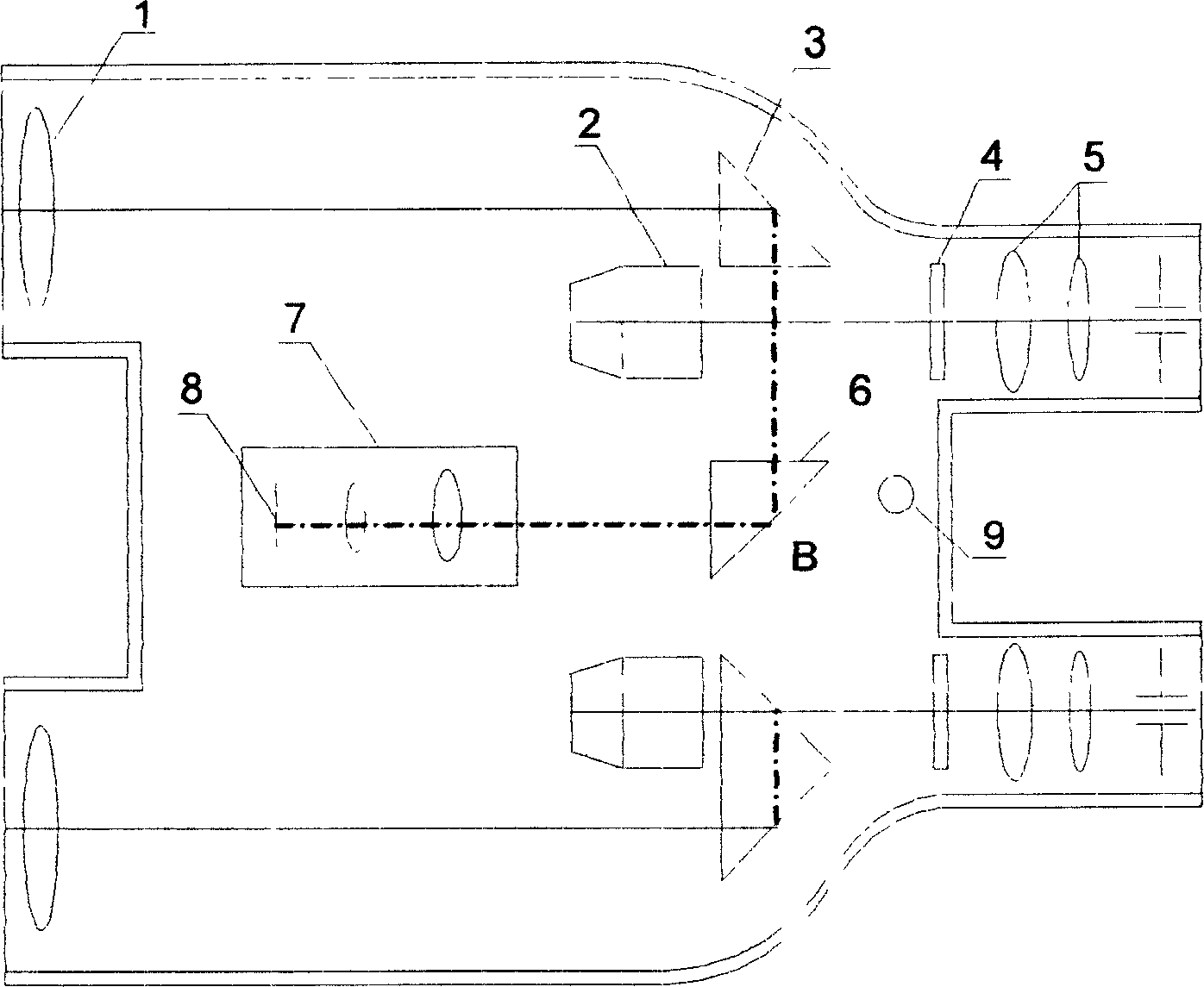 Integrated light path switching type telescope with photographic function