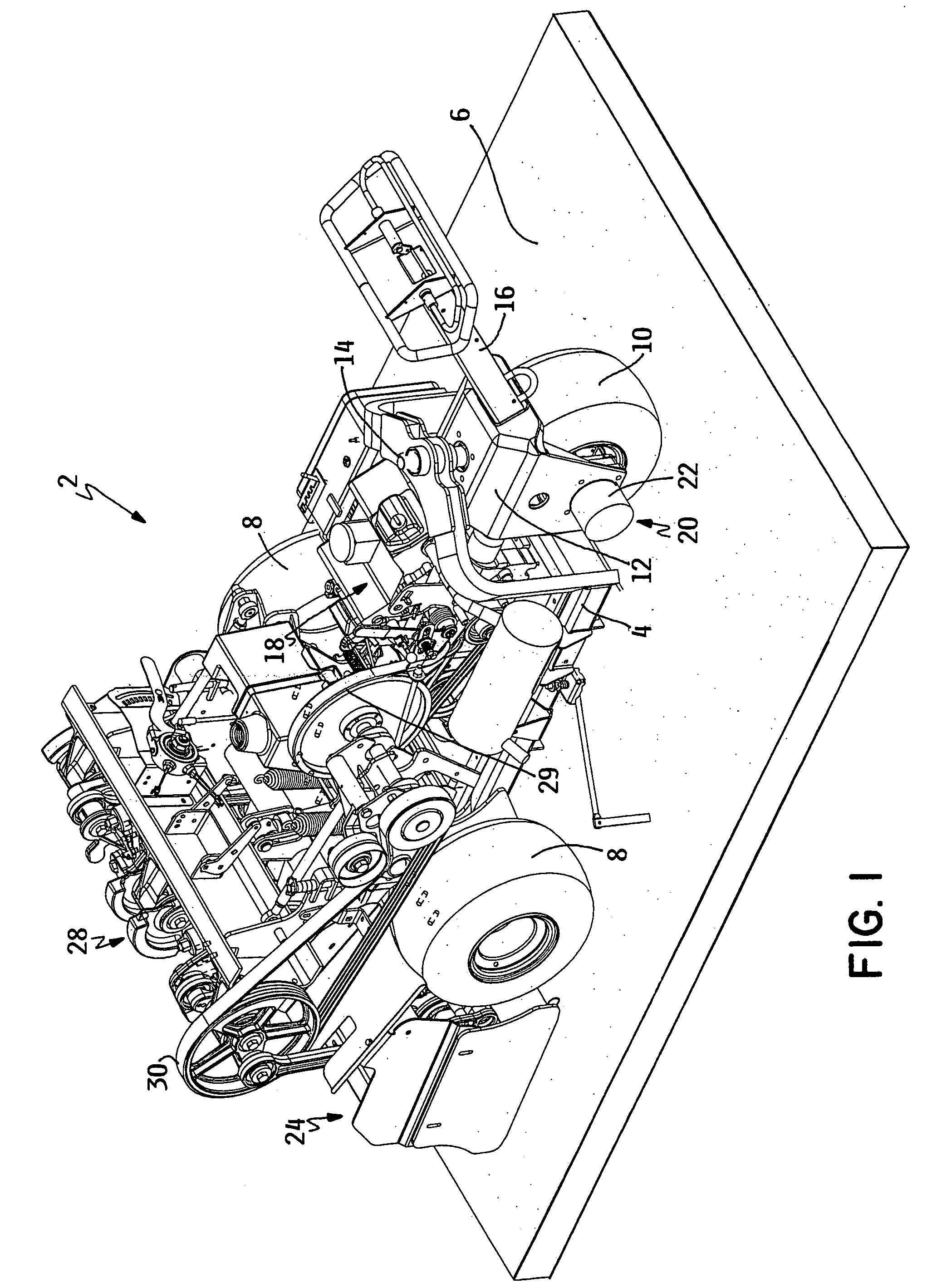 Walk aerator with ground following coring head