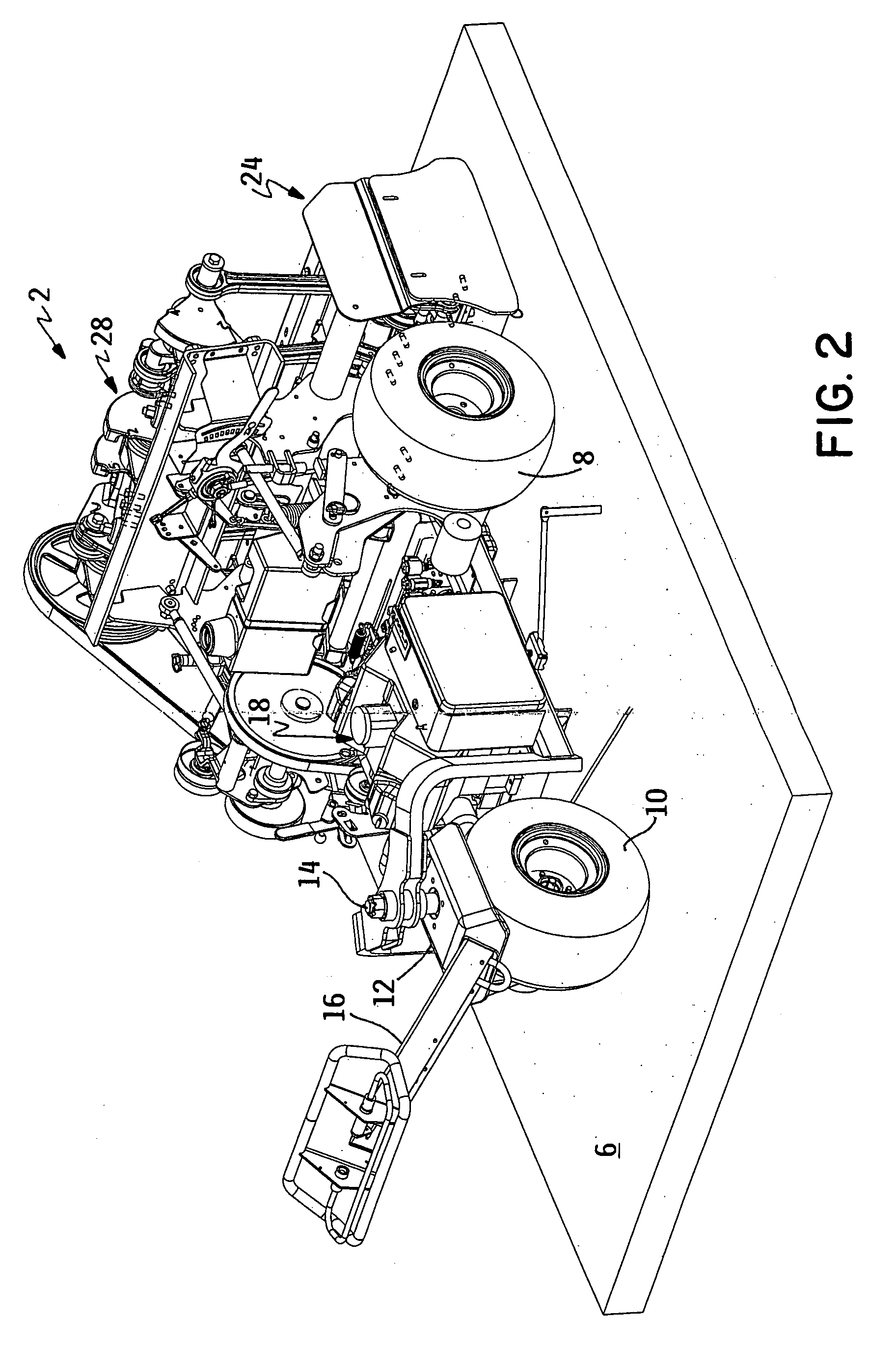 Walk aerator with ground following coring head