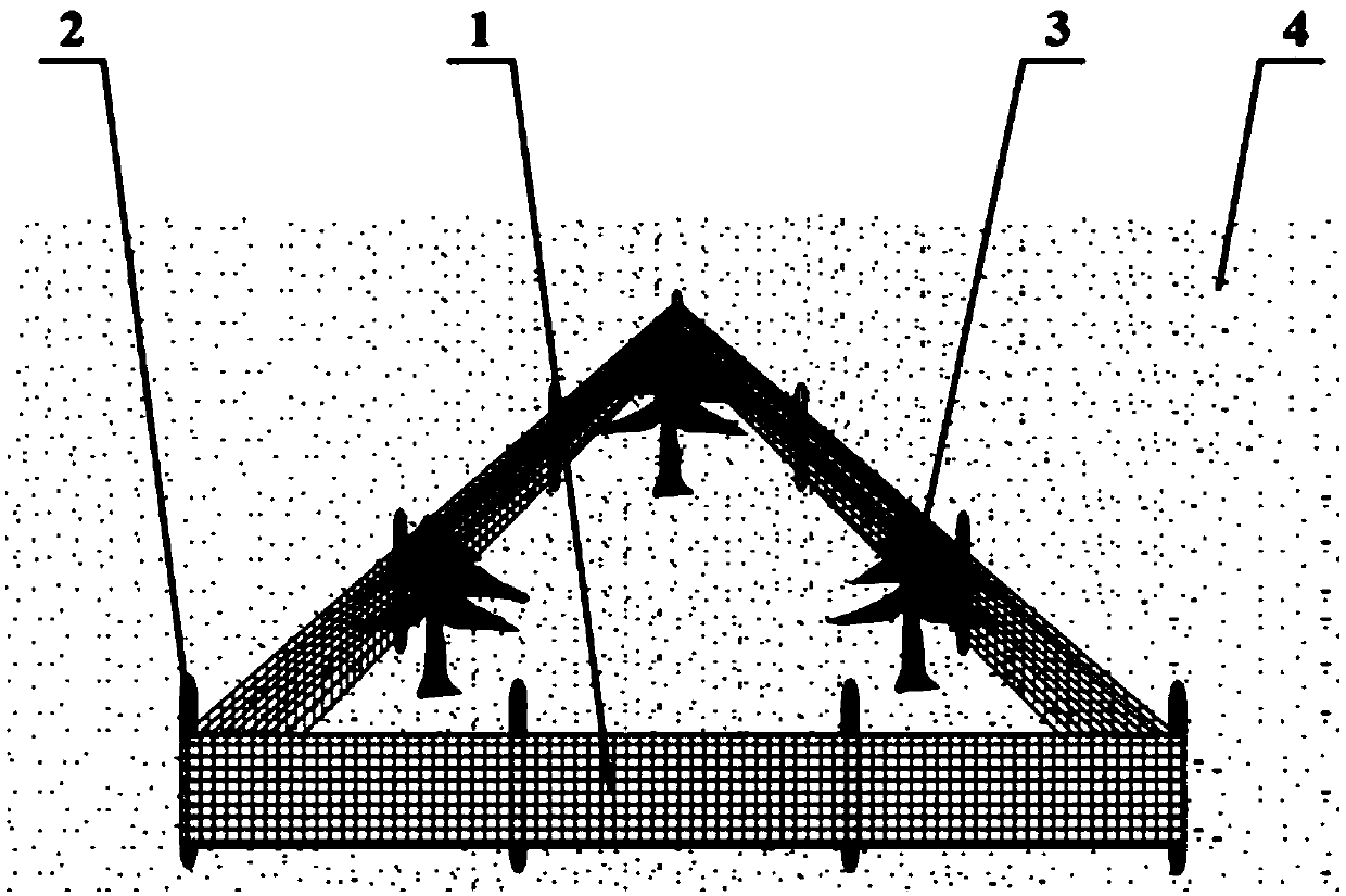 Low-density planting method for rain-fed haloxylon ammodendron sand-fixation forest