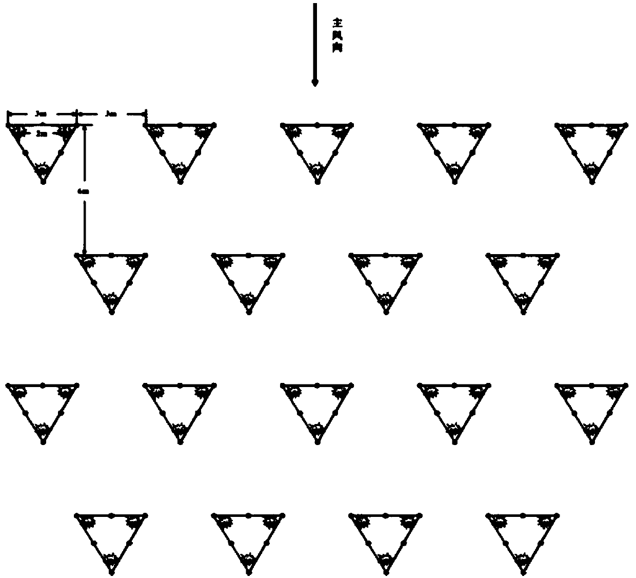 Low-density planting method for rain-fed haloxylon ammodendron sand-fixation forest